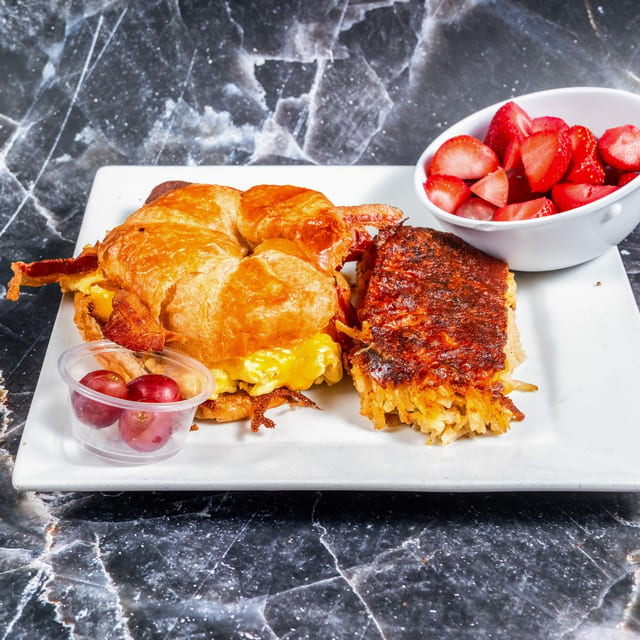 Croissant Breakfast Sandwich.